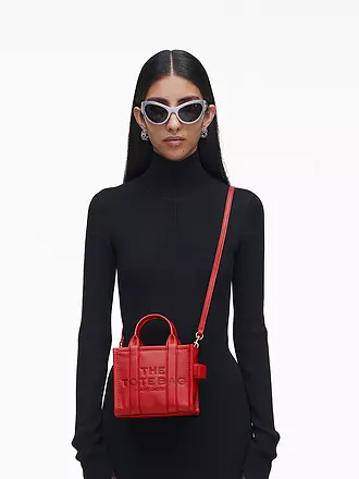 MARC JACOBS | Sac en cuir - Cabas THE MINI TOTE | rot